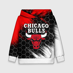 Толстовка-худи детская CHICAGO BULLS, цвет: 3D-белый