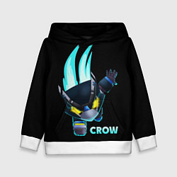 Толстовка-худи детская Brawl Stars CROW, цвет: 3D-белый