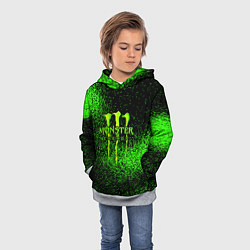 Толстовка-худи детская MONSTER ENERGY, цвет: 3D-меланж — фото 2