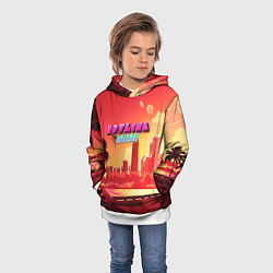 Толстовка-худи детская HOTLINE MIAMI, цвет: 3D-белый — фото 2