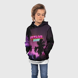Толстовка-худи детская HOTLINE MIAMI, цвет: 3D-белый — фото 2