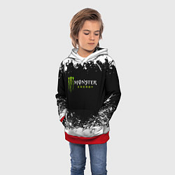 Толстовка-худи детская MONSTER ENERGY, цвет: 3D-красный — фото 2