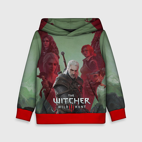 Детская толстовка The Witcher 5-летие / 3D-Красный – фото 1