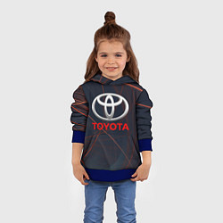 Толстовка-худи детская TOYOTA, цвет: 3D-синий — фото 2