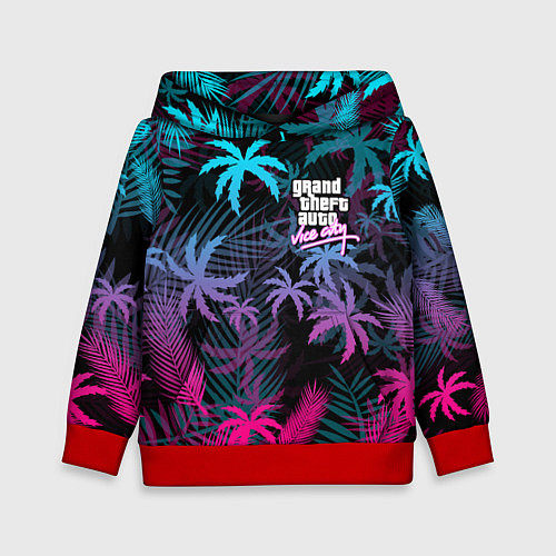 Детская толстовка GTA VICE CITY / 3D-Красный – фото 1