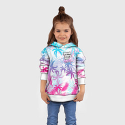 Толстовка-худи детская GTA VICE CITY, цвет: 3D-белый — фото 2