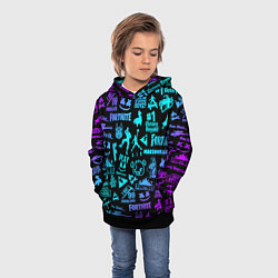 Толстовка-худи детская FORTNITE, цвет: 3D-черный — фото 2
