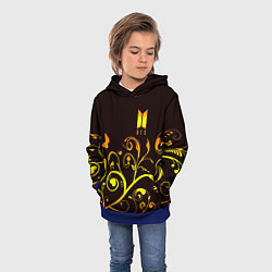 Толстовка-худи детская BTS, цвет: 3D-синий — фото 2