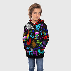 Толстовка-худи детская 6IX9INE, цвет: 3D-черный — фото 2