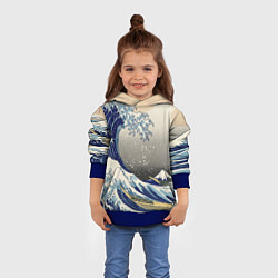 Толстовка-худи детская ЯПОНСКАЯ КАРТИНА, цвет: 3D-синий — фото 2