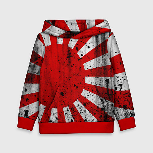 Детская толстовка ЯПОНСКИЙ ФЛАГ / 3D-Красный – фото 1