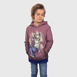 Толстовка-худи детская JoJo, цвет: 3D-синий — фото 2