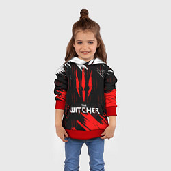 Толстовка-худи детская The Witcher, цвет: 3D-красный — фото 2