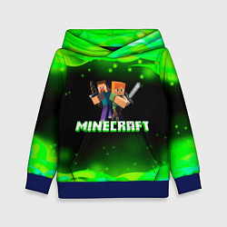 Толстовка-худи детская Minecraft 1, цвет: 3D-синий