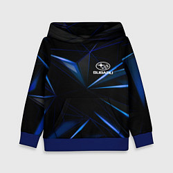 Толстовка-худи детская SUBARU, цвет: 3D-синий