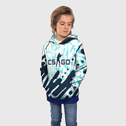 Толстовка-худи детская CS GO КС ГО, цвет: 3D-синий — фото 2