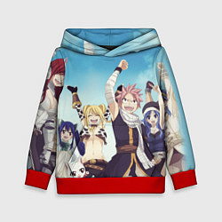 Толстовка-худи детская FAIRY TAIL ХВОСТ ФЕИ, цвет: 3D-красный
