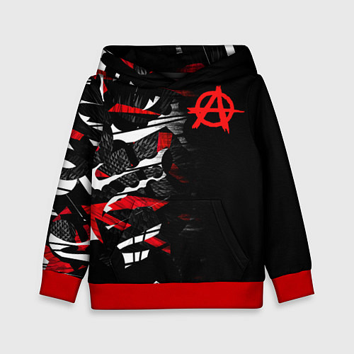 Детская толстовка Анархия / 3D-Красный – фото 1