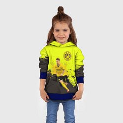 Толстовка-худи детская Марко Ройс, цвет: 3D-синий — фото 2