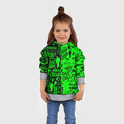 Толстовка-худи детская BILLIE EILISH БИЛЛИ АЙЛИШ, цвет: 3D-меланж — фото 2