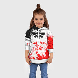 Толстовка-худи детская THE LAST OF US II, цвет: 3D-белый — фото 2