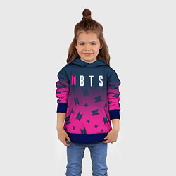 Толстовка-худи детская BTS БТС, цвет: 3D-синий — фото 2