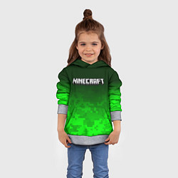 Толстовка-худи детская MINECRAFT МАЙНКРАФТ, цвет: 3D-меланж — фото 2