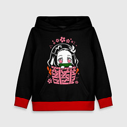 Толстовка-худи детская KIMETSU NO YAIBA NEZUKO, цвет: 3D-красный
