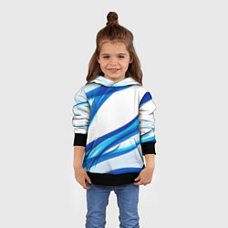 Толстовка-худи детская STRIPES BLUE, цвет: 3D-черный — фото 2