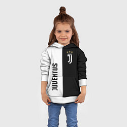 Толстовка-худи детская JUVENTUS, цвет: 3D-белый — фото 2