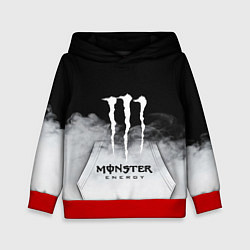 Толстовка-худи детская MONSTER ENERGY BLACK, цвет: 3D-красный