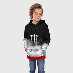 Толстовка-худи детская MONSTER ENERGY BLACK, цвет: 3D-красный — фото 2