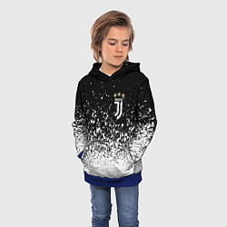 Толстовка-худи детская JUVENTUS, цвет: 3D-синий — фото 2