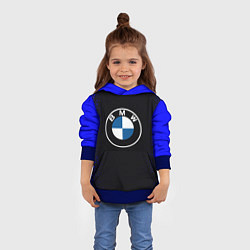 Толстовка-худи детская BMW, цвет: 3D-синий — фото 2