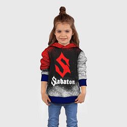 Толстовка-худи детская Sabaton, цвет: 3D-синий — фото 2