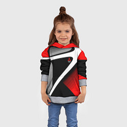 Толстовка-худи детская Mitsubishi ФОРМА, цвет: 3D-меланж — фото 2