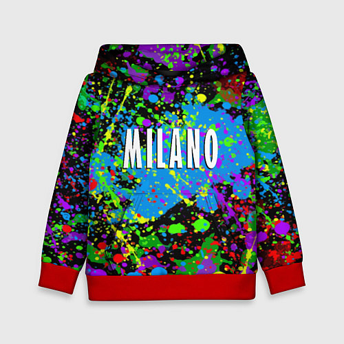 Детская толстовка Milano - abstraction - Italy / 3D-Красный – фото 1