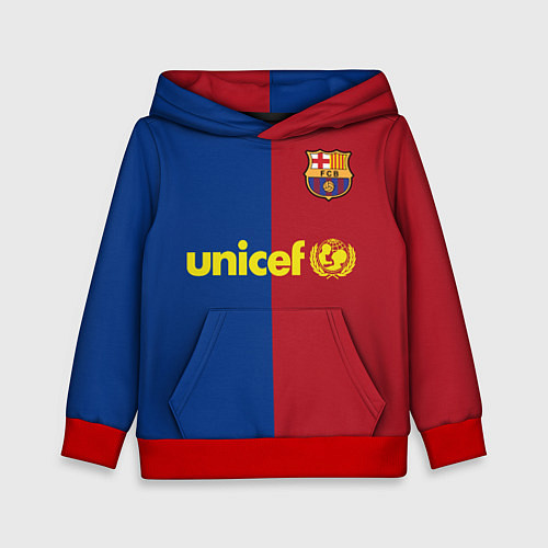 Детская толстовка Форма Barcelona Messi / 3D-Красный – фото 1