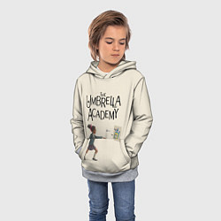 Толстовка-худи детская The umbrella academy, цвет: 3D-меланж — фото 2