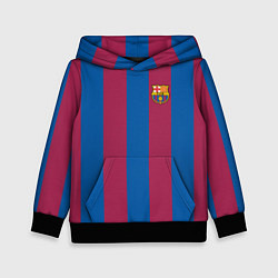Толстовка-худи детская FC Barcelona 2021, цвет: 3D-черный