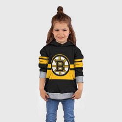 Толстовка-худи детская BOSTON BRUINS NHL, цвет: 3D-меланж — фото 2