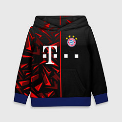 Толстовка-худи детская FC Bayern Munchen Форма, цвет: 3D-синий