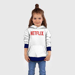 Толстовка-худи детская NETFLIX, цвет: 3D-синий — фото 2