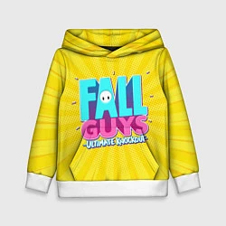 Толстовка-худи детская Fall Guys, цвет: 3D-белый