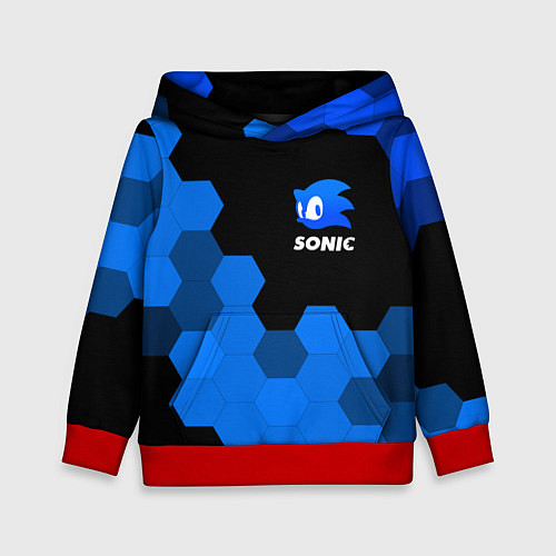 Детская толстовка СОНИК SONIC / 3D-Красный – фото 1