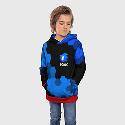 Толстовка-худи детская СОНИК SONIC, цвет: 3D-красный — фото 2