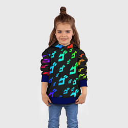 Толстовка-худи детская JoJo Bizarre Adventure, цвет: 3D-синий — фото 2