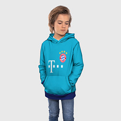 Толстовка-худи детская Bayern Бавария 20-21 г, цвет: 3D-синий — фото 2