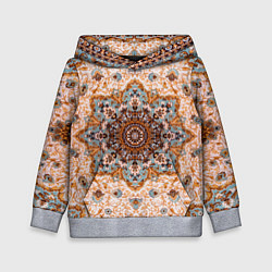 Толстовка-худи детская Старый ковер, цвет: 3D-меланж