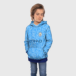 Толстовка-худи детская Manchester City 2021 Home Kit, цвет: 3D-синий — фото 2